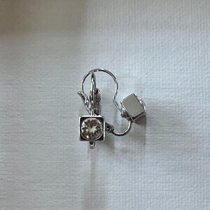 Vintage Myka Designs Euroback Crystal Drop Earrings